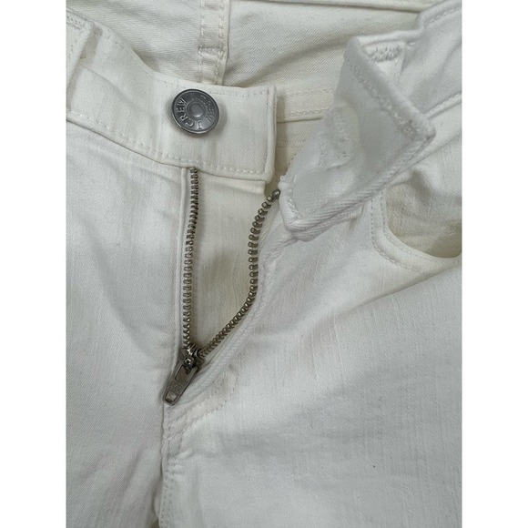 J. Crew White 8" Toothpick Ankle Cropped Skinny Jean Size 24 - Picture 11 of 12